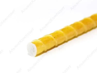 Арматура из стекловолокна со спиралеобразным ребром 10 мм